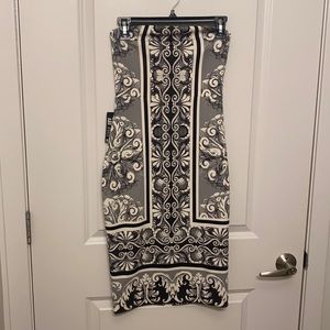 NWT Express Strapless Midi Dress